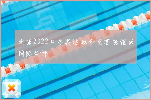 北京2022年冬奥运动会竞赛场馆获国际好评